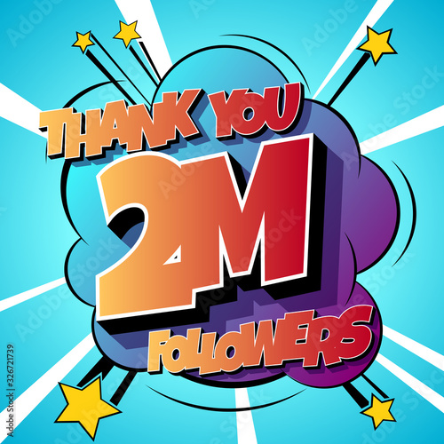 Thank You 2000000 followers Comics Banner
