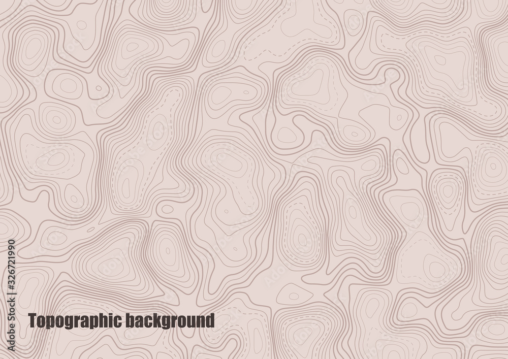 Obraz premium Abstract background simulating a topographic map. Color contours. Vector illustration