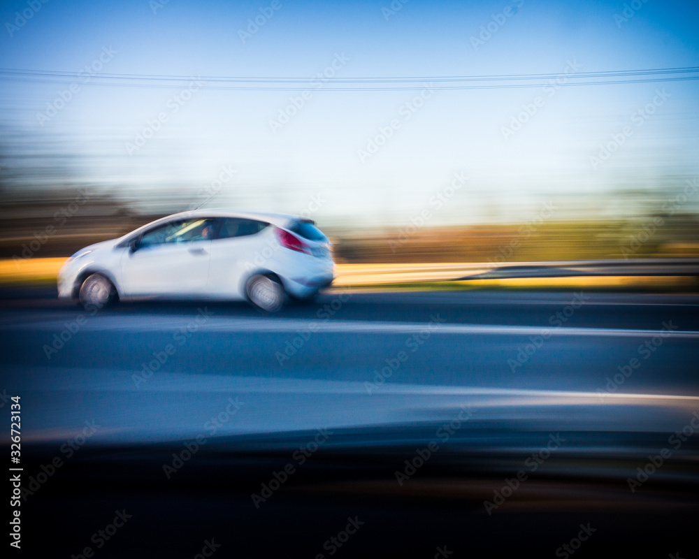 car on the road