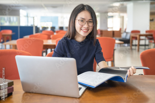 Back to school education knowledge college university concept, Young women working and used computer, Working concept. Free Download Back to school education knowledge college university concept, Young women working and used computer, Working concept. - GFXLoad