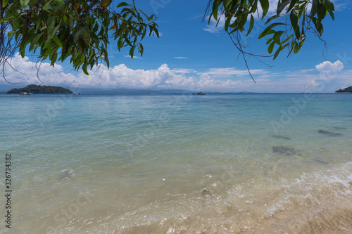 Beach on the Manukan Island  Sabah  Malaysia.