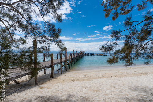 Beach on the Manukan Island  Sabah  Malaysia.