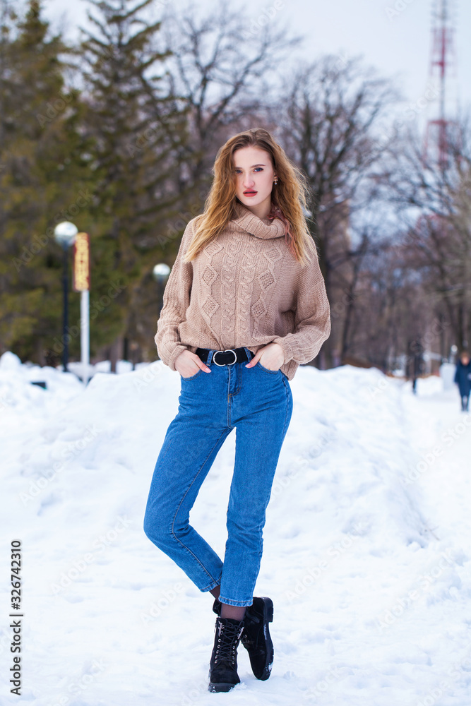 Portrait of a young beautiful blonde woman Portrait of a young beautiful blonde woman