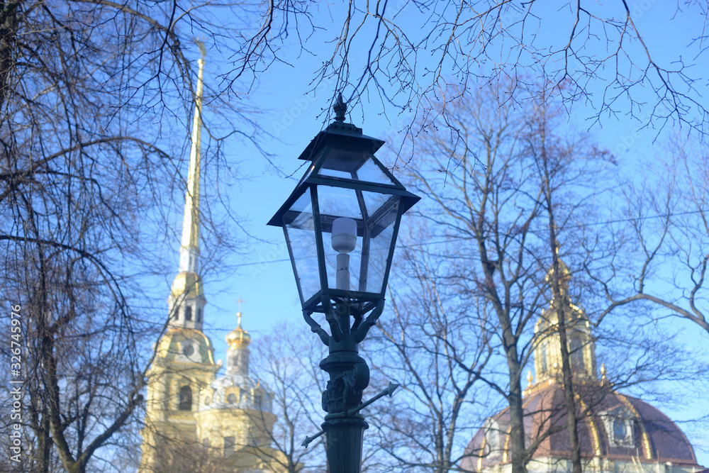 Street lamp in the old style.