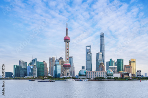 Photography The skyscrapers and skyline of shanghai in china.