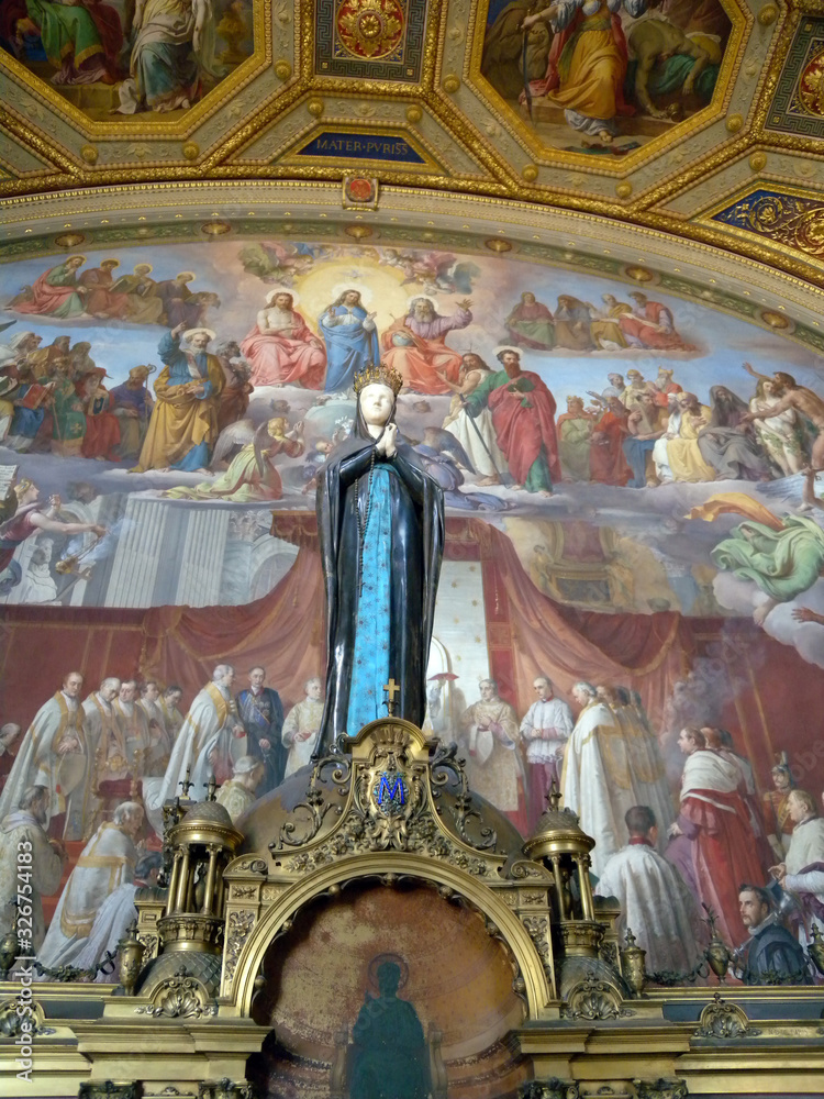 Fresque et statues du Vatican Stock Photo Adobe Stock