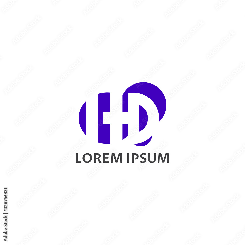 ILLUSTRATION ABSTRACT LETTER HD PURPLE COLOR SIMPLE TEMPLATE DESIGN LOGO ICON VECTOR ILLUSTRATION ABSTRACT LETTER HD PURPLE COLOR SIMPLE TEMPLATE DESIGN LOGO ICON VECTOR