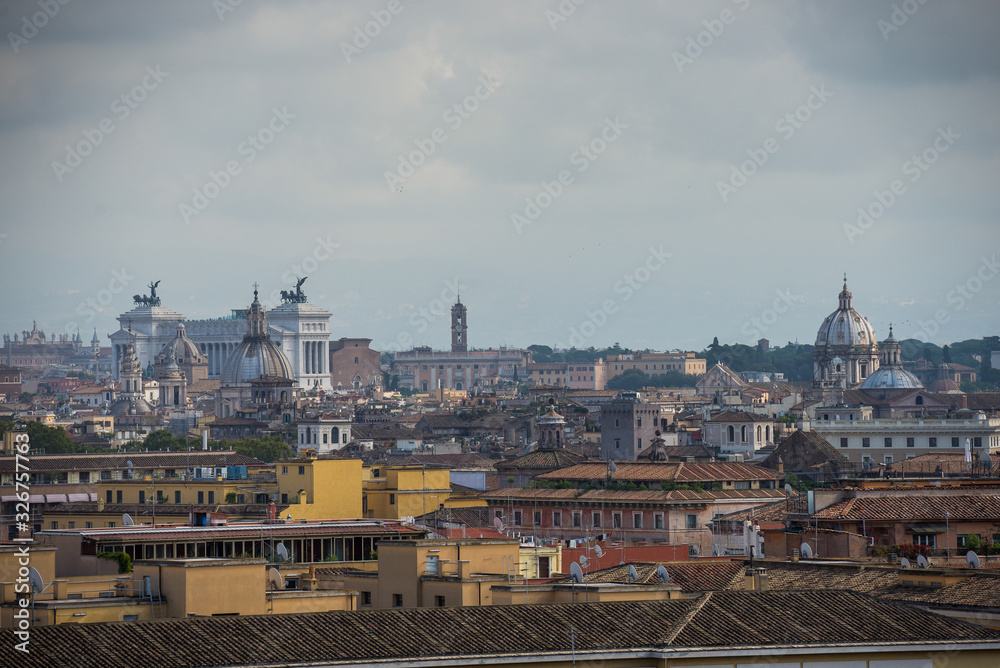 Rome. Italy10.19.2015.Panoramic view of Rome from the Vatican