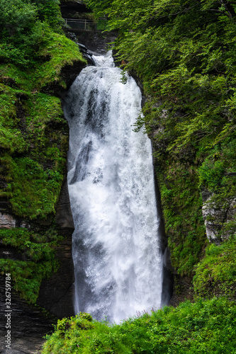 Reichenbach Falls waterfall in Switzerland. photo