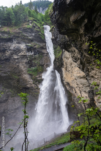 Reichenbach Falls waterfall in Switzerland.