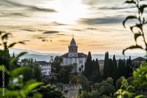 Granada city  Monument of the Alhambra  Andalusia  Spain