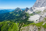 Mountainous view toward Rotelstein mountain (2247m) in Schladming-Dachstein region of Styria in Austria.
