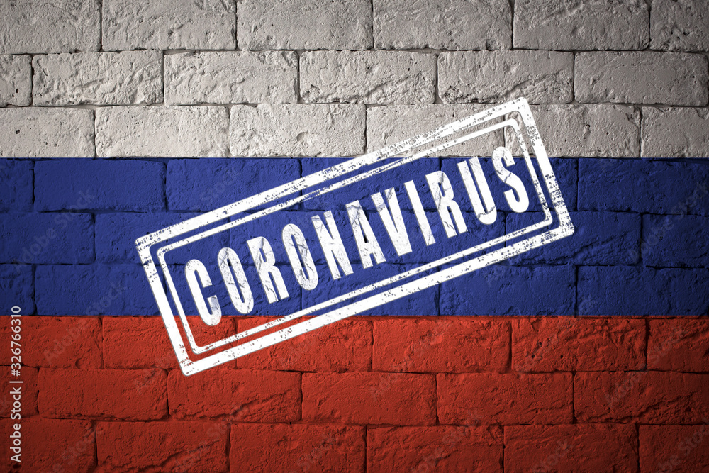 Obraz premium Flag of the Russia with original proportions.