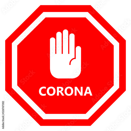Omicron covid-19 virus danger sign. Stop corona. Alerts and warnings.