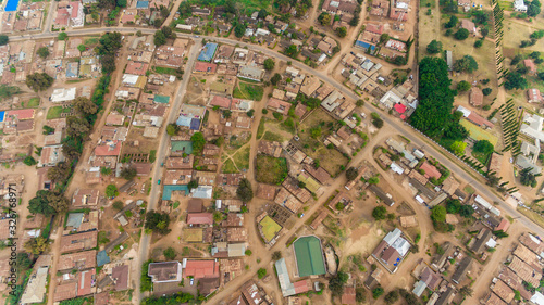 aerial view of the morogoro town