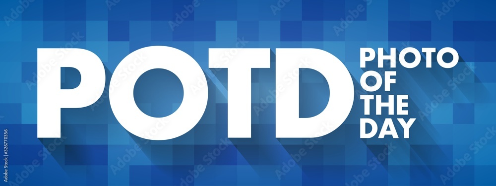 POTD - Photo Of The Day acronym, concept background