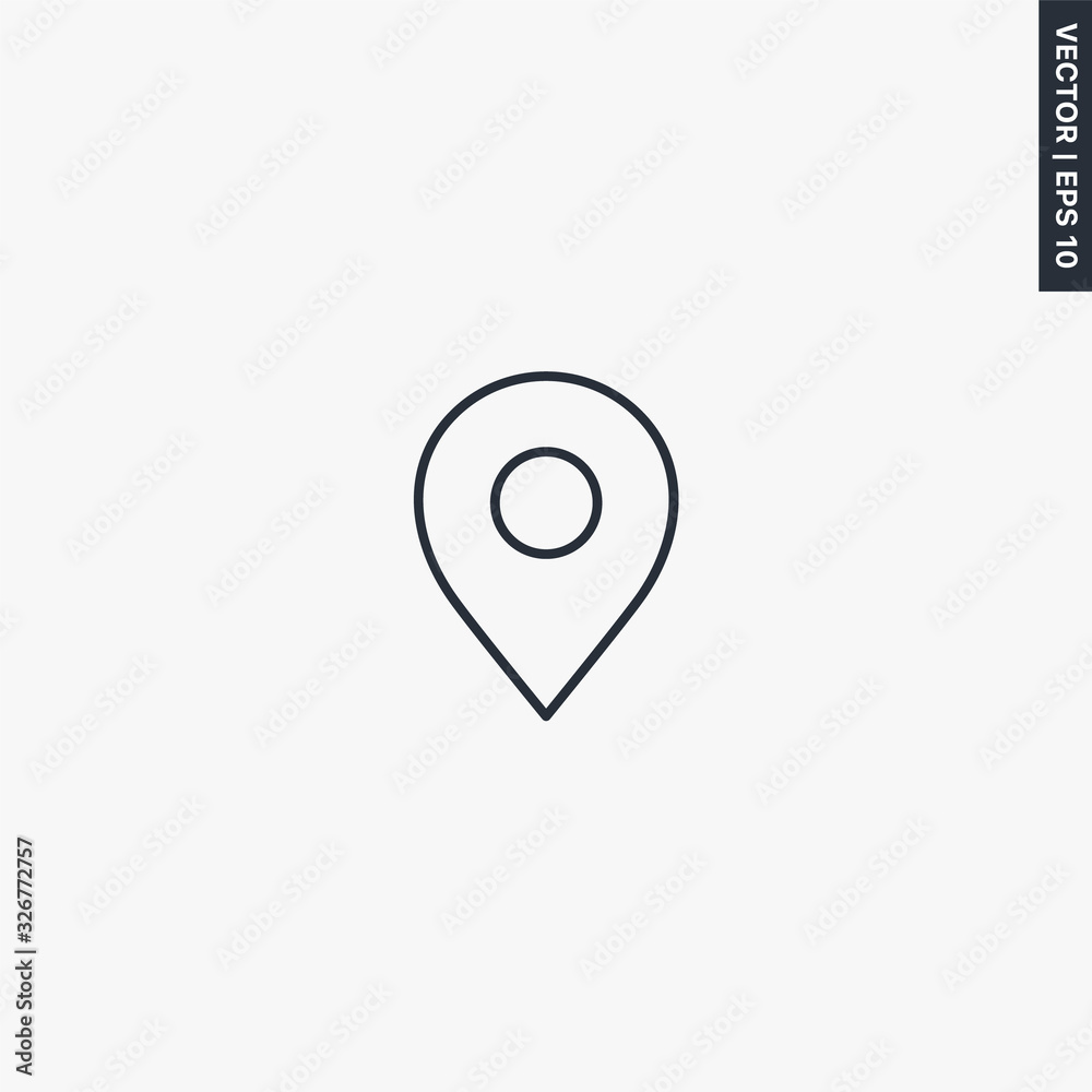 Location, linear style sign for mobile concept and web design Location, linear style sign for mobile concept and web design