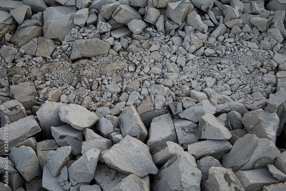 Different size crushed grey stones material textures Different size crushed grey stones material textures