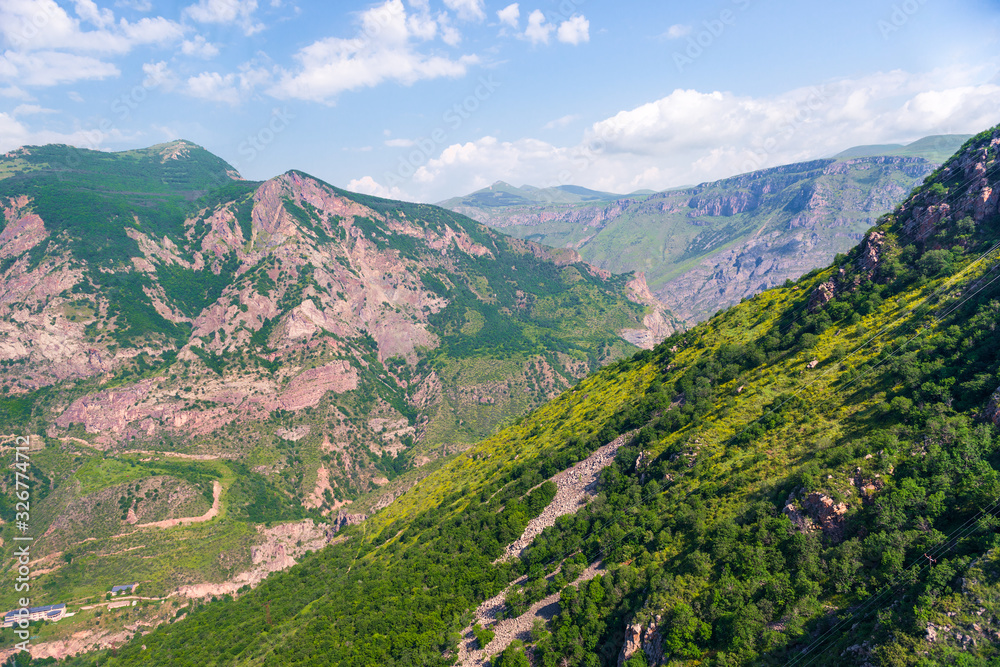 High green mountains of Armenia, picturesque summer landscape