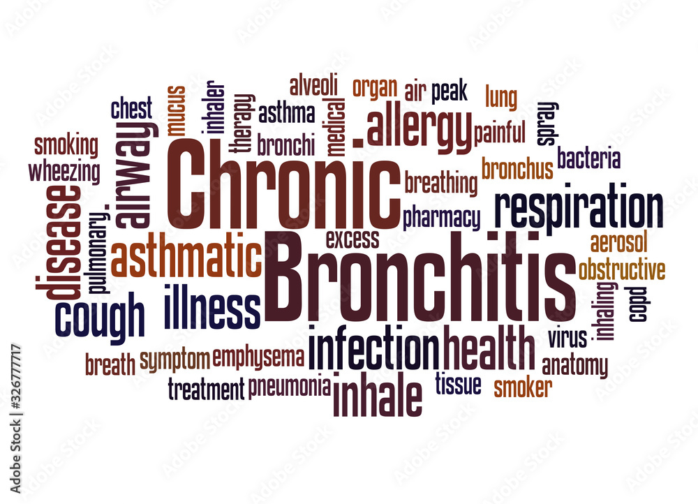 Chronic Bronchitis word cloud concept