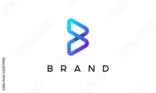B Logo Design Template