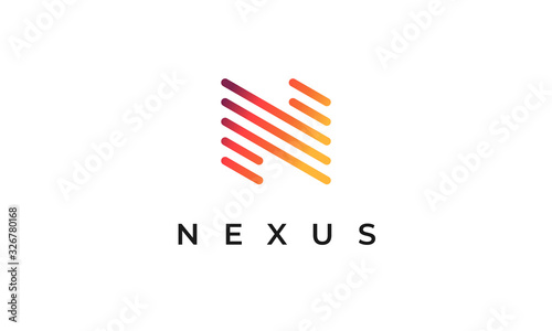 Nexus N Logo Simple Modern Letter N Design
