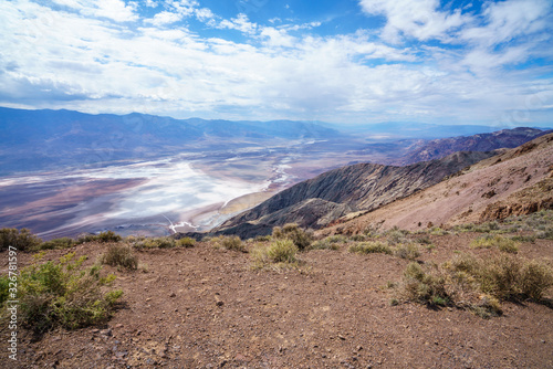 badwater basin from dantes view in death valley, california, usa