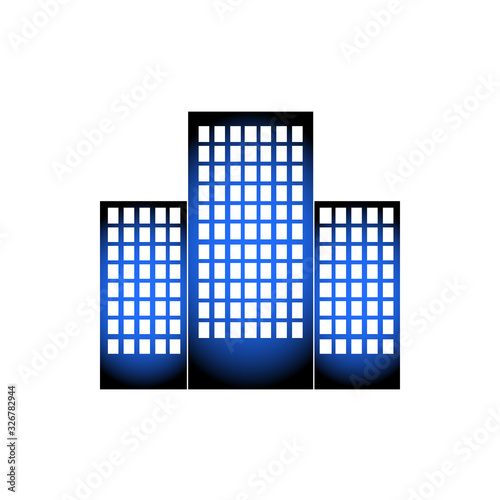 Wonderful logo design for construction companies, flat house icon on a white background