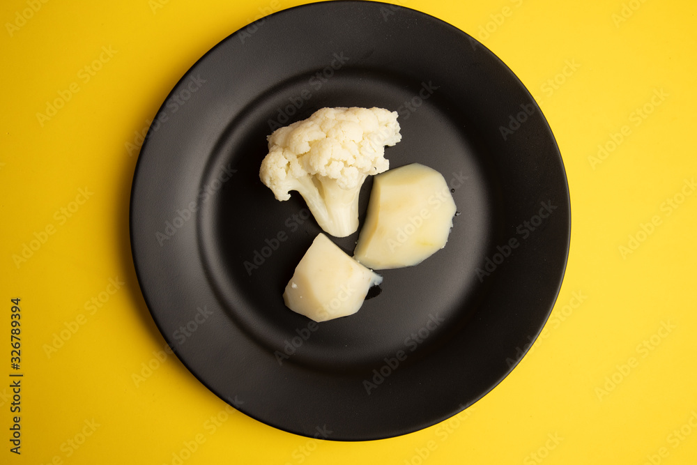 cooked cauliflower dish with potatoes cooked cauliflower dish with potatoes