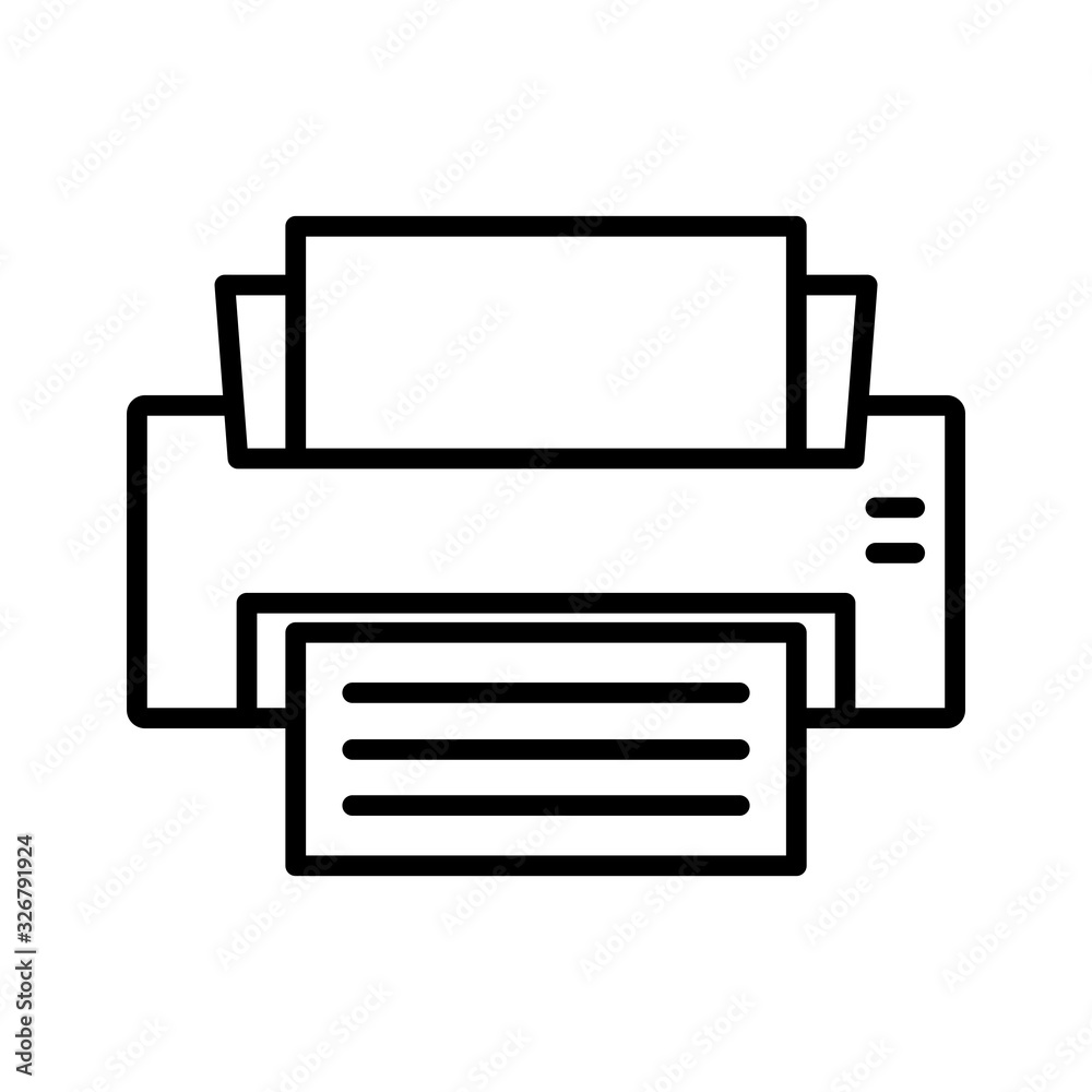 printer icon vector template