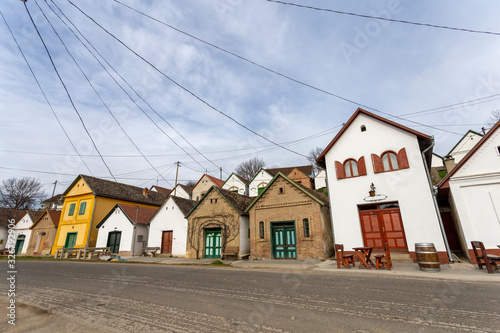 Fototapeta Naklejka Na Ścianę i Meble -  Wine cellars of Villany the most famous red wine region in Hungary.
