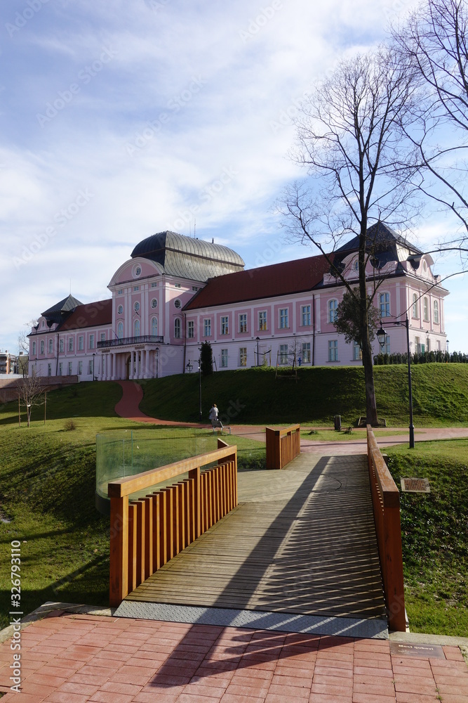 Virovitica, Croatia: 15th February 2020; Castle in town centre of Virovitica, Croatia Virovitica, Croatia: 15th February 2020; Castle in town centre of Virovitica, Croatia