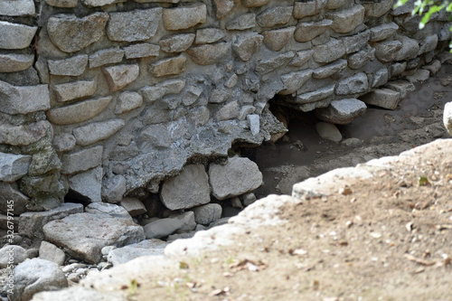 Old Rock Wall on Aqueduct photo