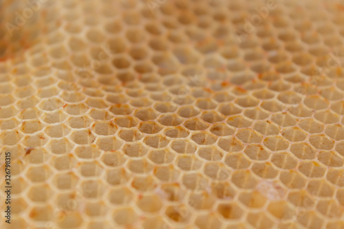 Clean and empty honeycomb pattern. Honeycomb background.