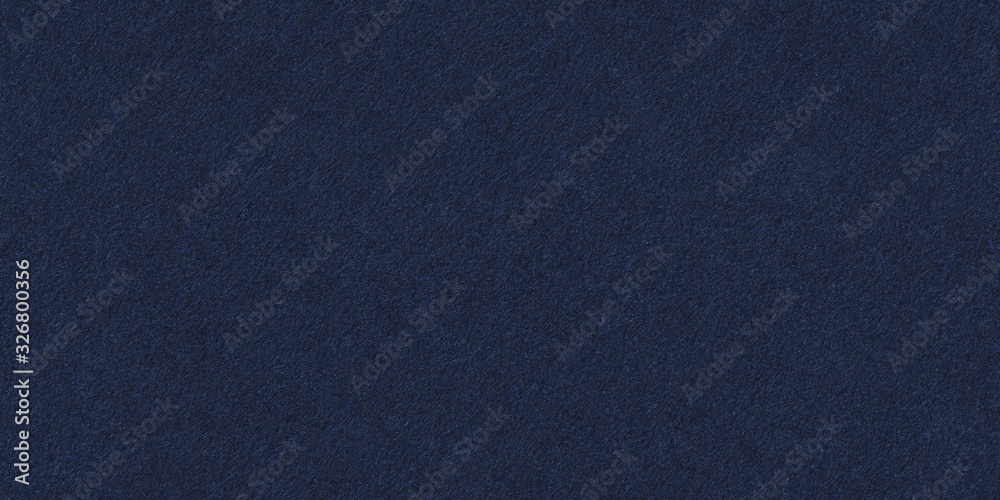 Seamless dark blue felt background texture. Surface of  blue fabric high resolution. Wide panoramic banner. - obrazy, fototapety, plakaty 