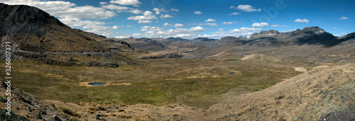 National Park of Huascaran. Peru Panorama. Andes