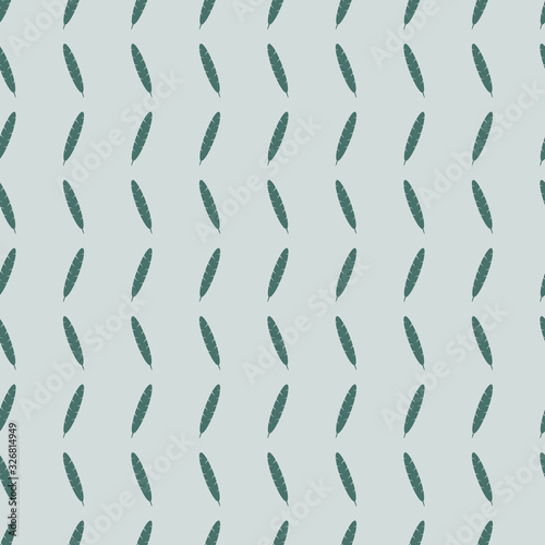 Vector repeat old green feather pattern print background