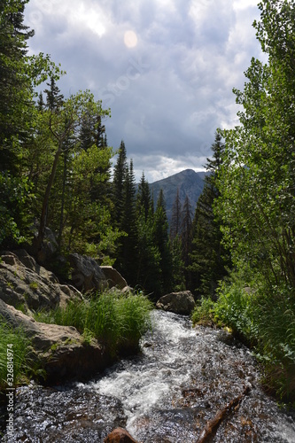 Stream Leading to Mountains