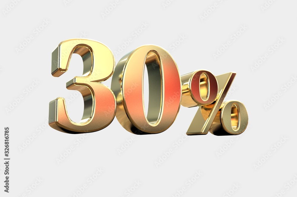 30% Off Discount Promotion Sale Sign 3d Template 30% Off Discount Promotion Sale Sign 3d Template