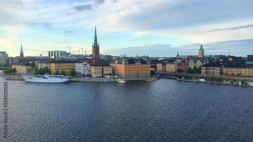 An evening time in Stockholm with the bridge, Sweden An evening time in Stockholm with the bridge, Sweden