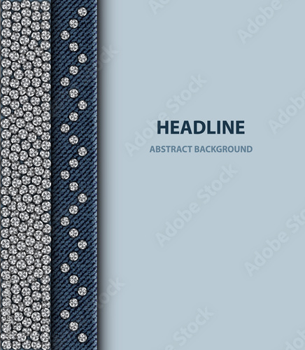 Design with round silver sequins