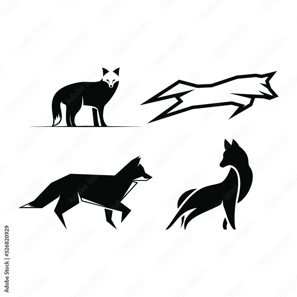 Fox Logo design Images vector