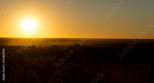 Sunset in the desert, Outback, Australia