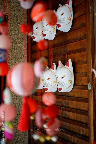 奈良県大和郡山市の源九郎稲荷神社 Genkuro Inari Shrine in Yamatokoriyama City, Nara Prefecture