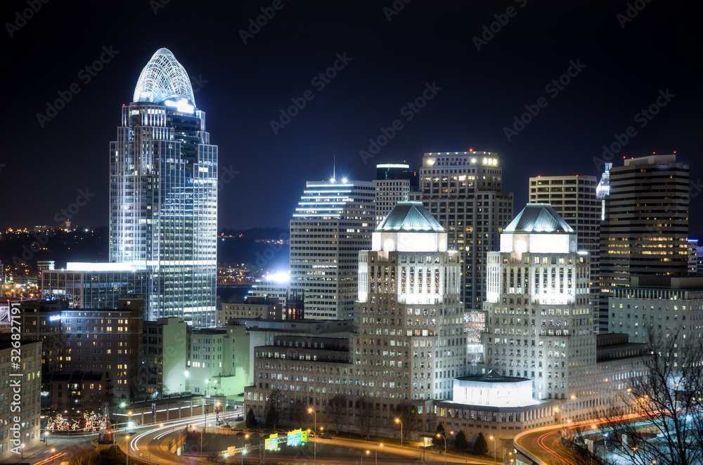 Obraz premium Cincinnati skyline, Ohio 