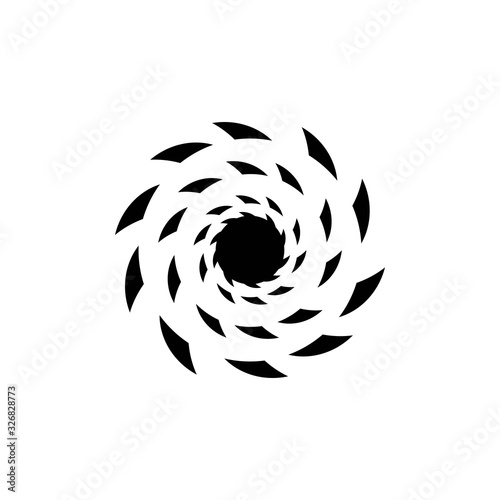 vortex illustration logo vector
