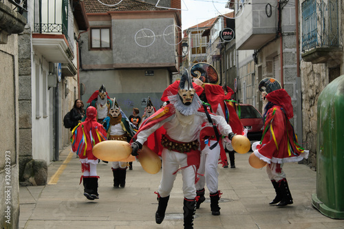  xinzo de limia pantalla   primer plano Máscara tradicional del Entroido. Ourense, Galicia. España. photo