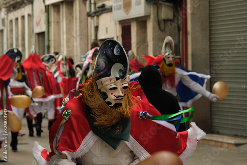  xinzo de limia pantalla   primer plano Máscara tradicional del Entroido. Ourense, Galicia. España. photo