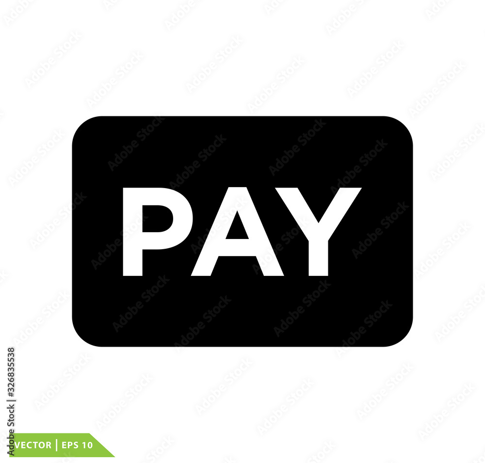 Pay icon vector logo design template Pay icon vector logo design template