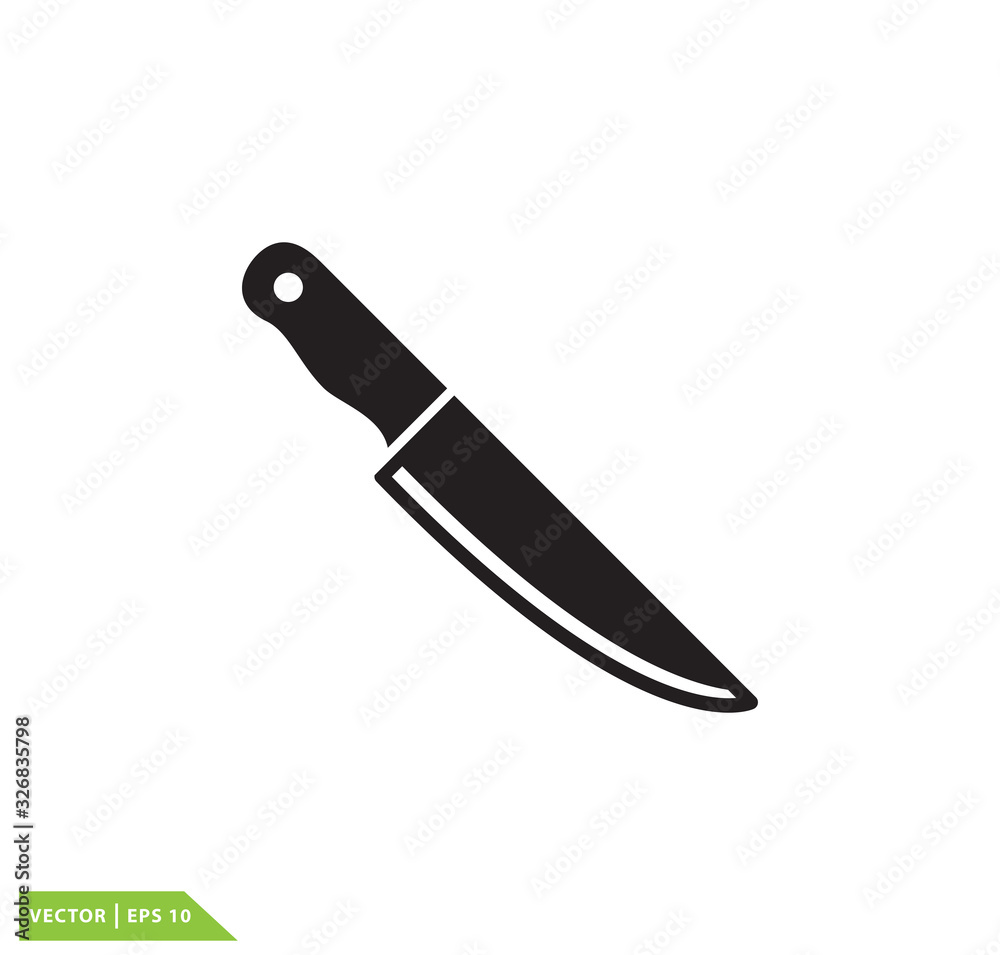 Knife icon vector logo design template Knife icon vector logo design template